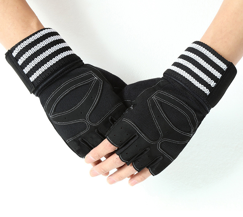 RĘKAWICE TRENINGOWE GYM RĘKAWICZKI NA SIŁOWNIE XL Materiał dominujący poliester