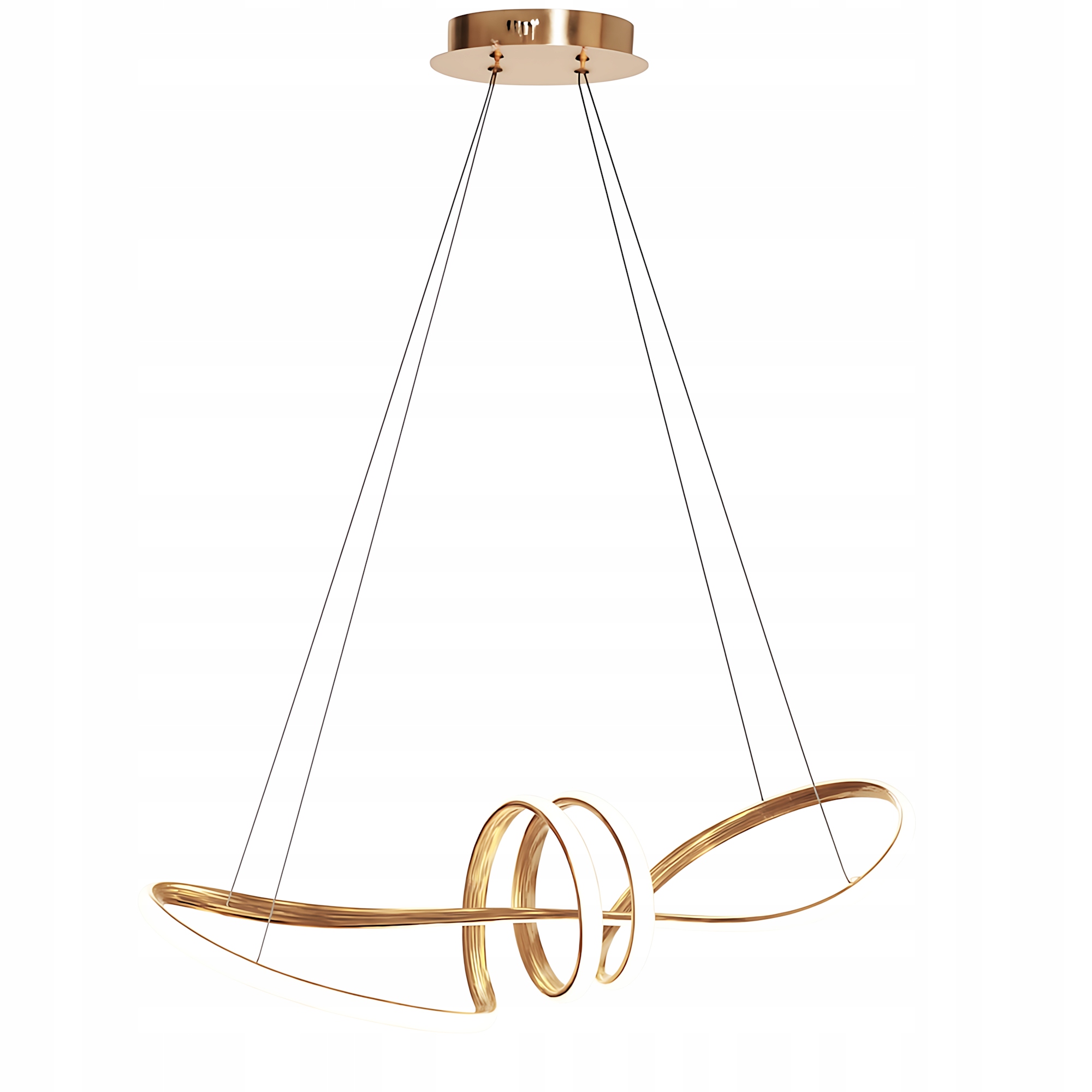 Závěsná lampa Toolight zlatá Led 69 cm, integrovaný zdroj světla