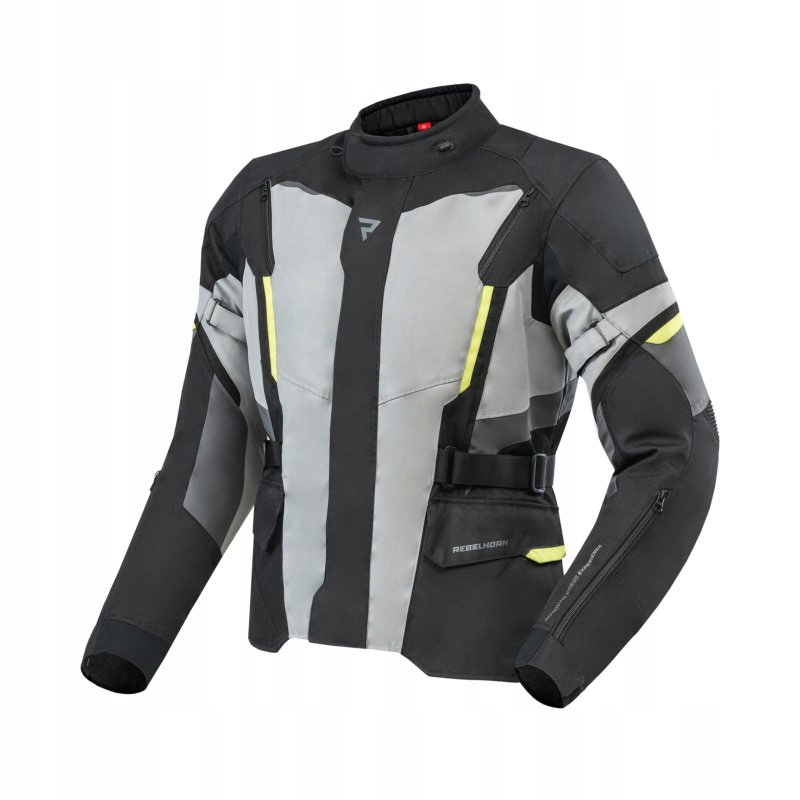 Textilná Bunda Rebelhorn Scout Black/grey/fluo Yellow M