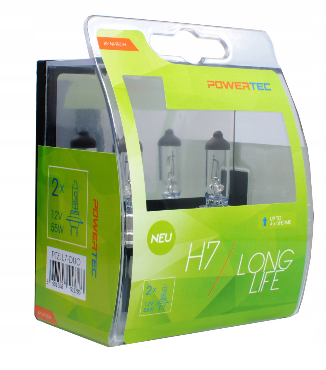 Żarówka H7 12V M-tech Powertec Long Life /kpl/ 2 szt
