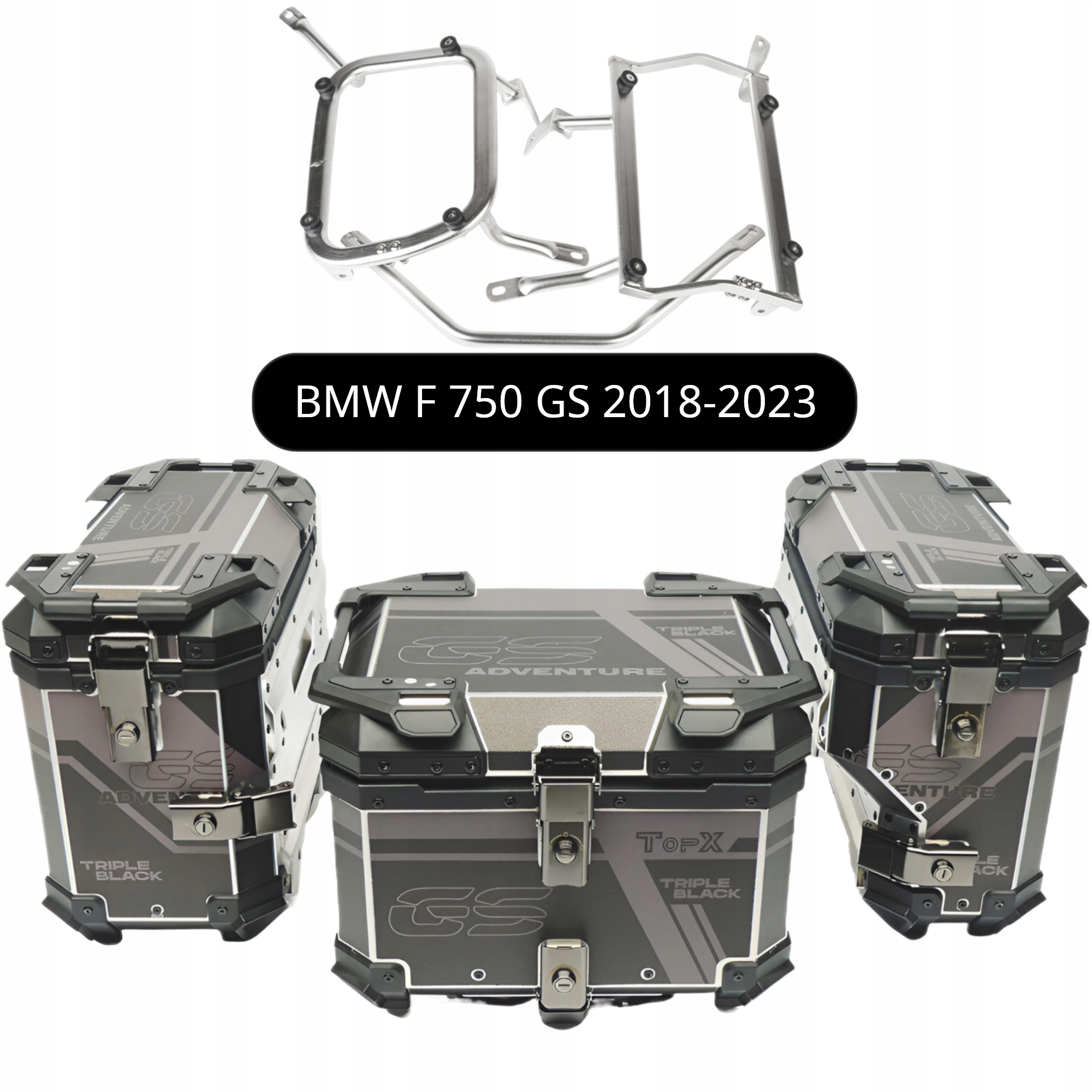Kufřík Kufry Hliníkové Rámy Bmw F 750 Gs F750GS 2018-2023 Sada TopX