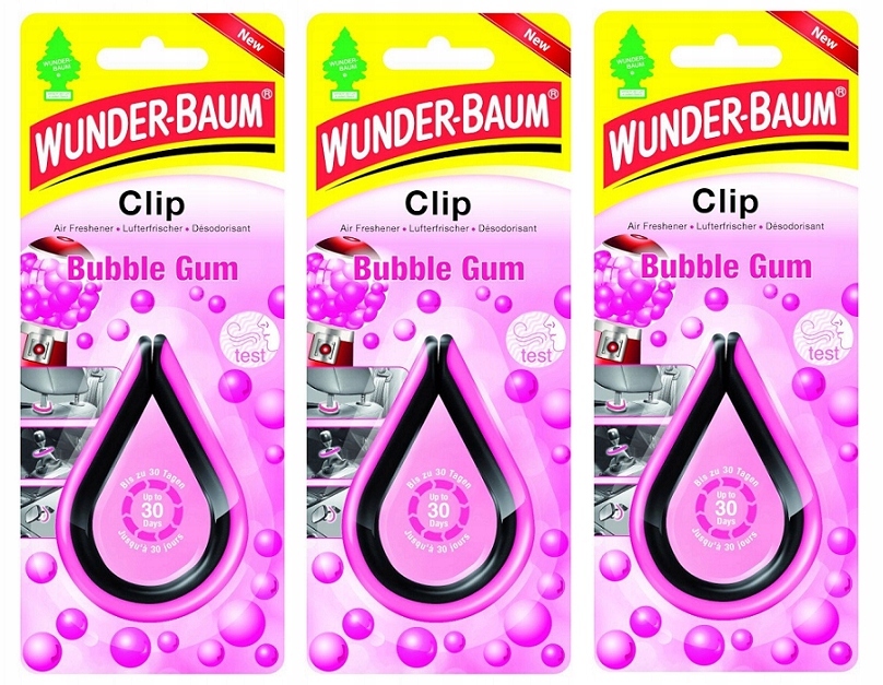 WUNDER BAUM CLIP ZAPACH DO AUTA GUMA BALONOWA