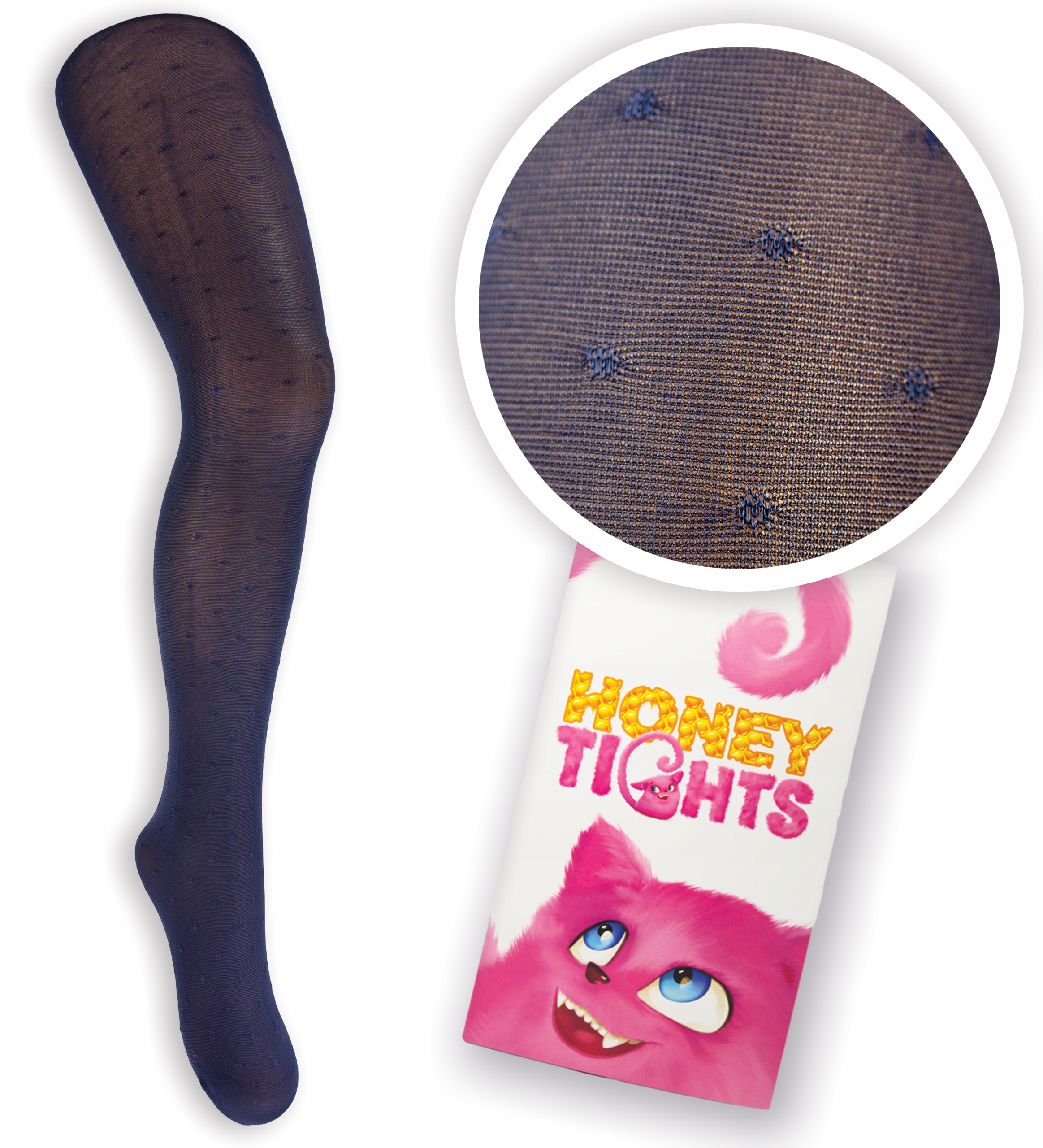 

Włoskie Rajstopy Dziewczęce Ażurowe Granat 140-146