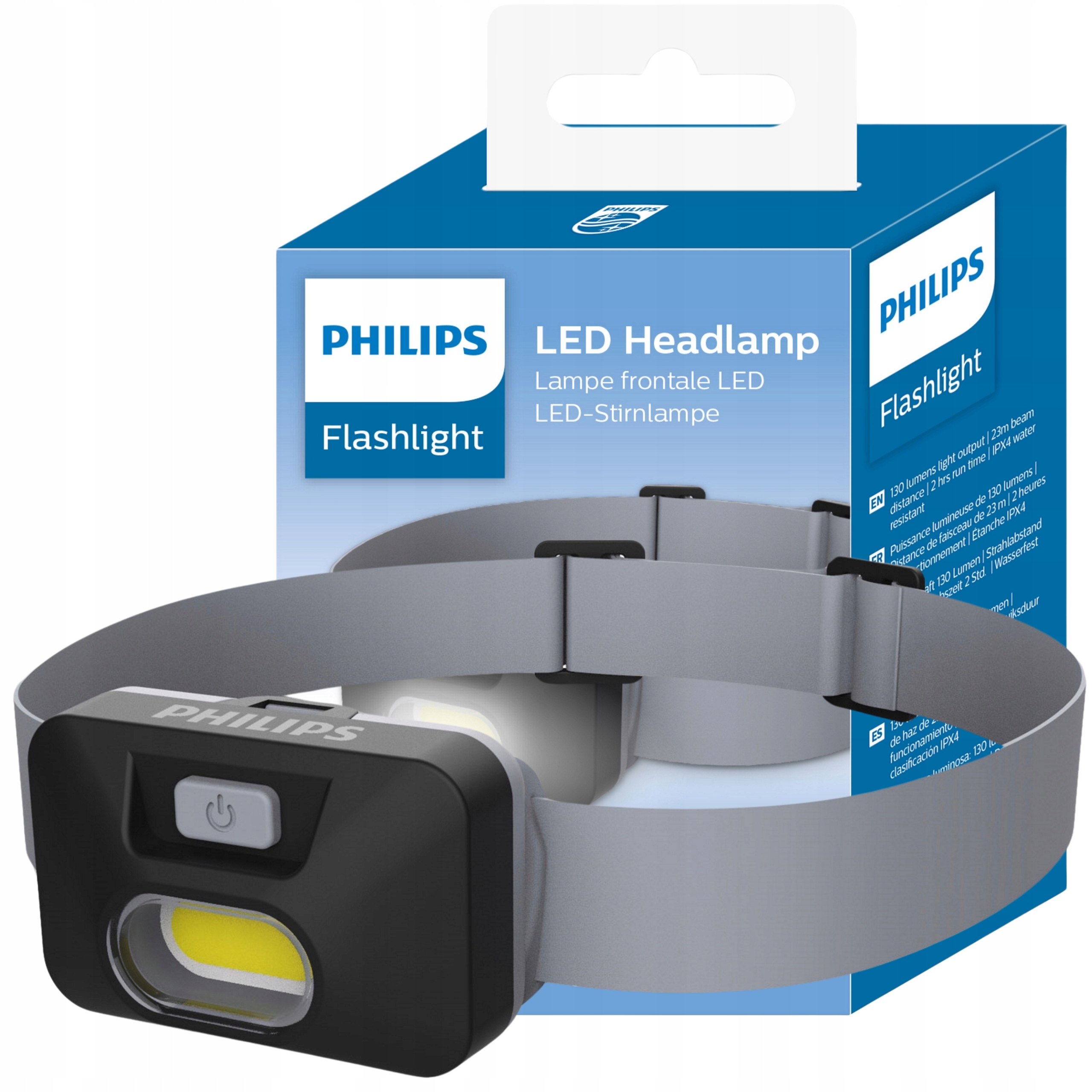 Latarka Czołowa Led Philips 130lm Na Baterie Mocna Czołówka Na Głowę