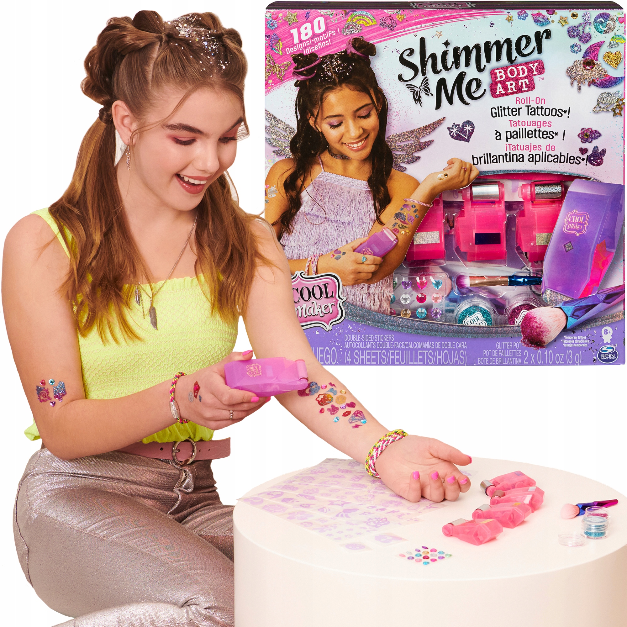 COOL MAKER SHIMMER ME BODY ART TATUAŻE DLA DZIECI