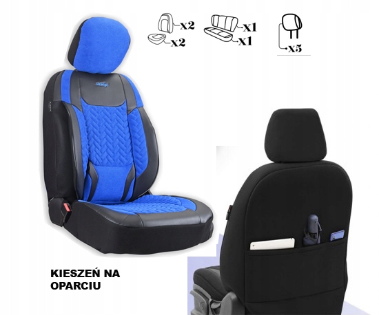 FORD KA KA+ KUGA MONDEO PUMA ESCORT RANGER POKROWCE NA FOTELE SAMOCHODOWE Model MALIBU