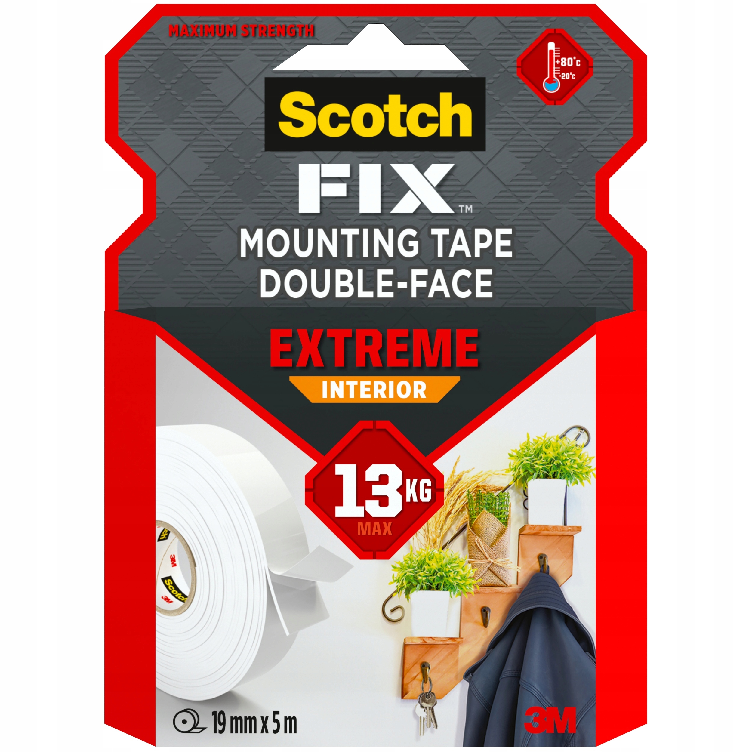 

Tasma Dwustronna Montazowa Scotch Extreme 5m wew