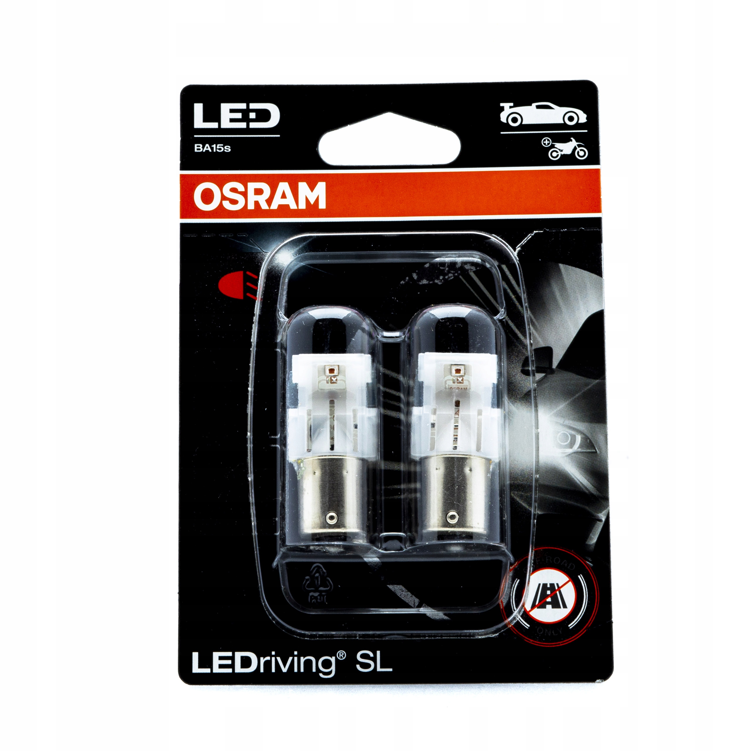 ŻARÓWKI LED P21W OSRAM LEDriving 12V CZERWONE 7506DRP-02B za 59 zł z  Wągrowiec -  - (12487991863)