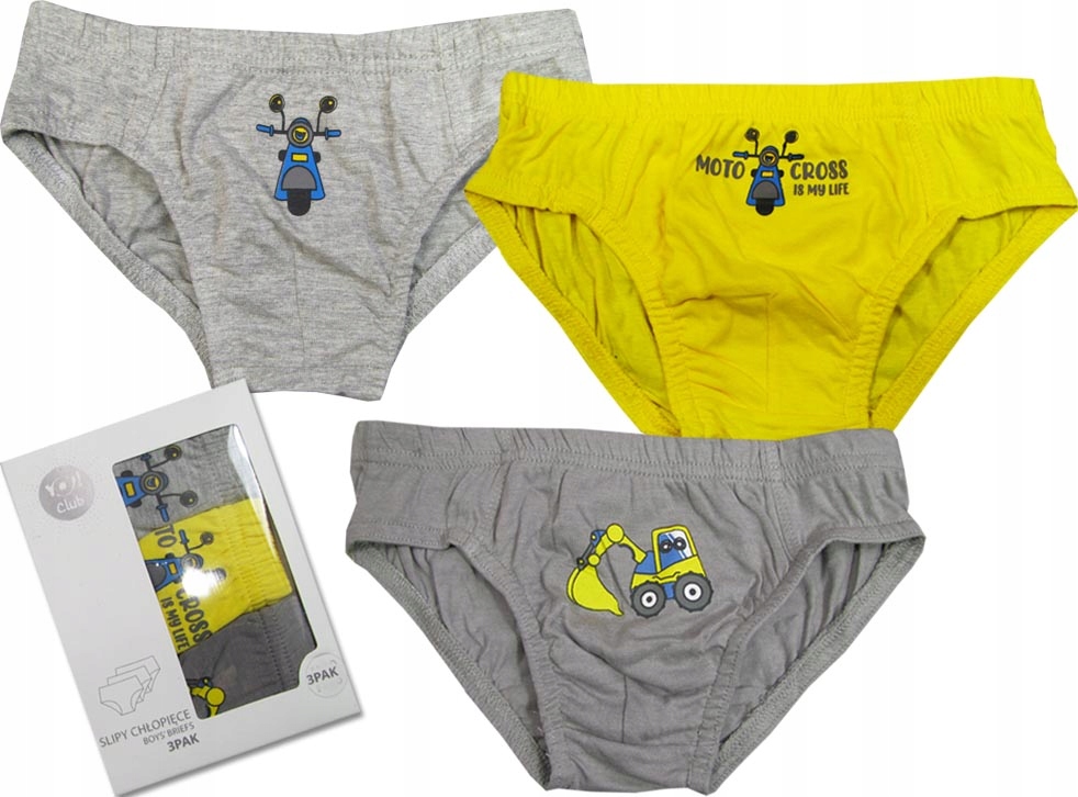 

86-92 Majteczki majtki slipki Moto 3pack Yo! B134