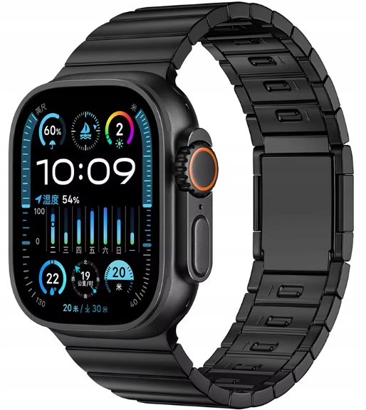 Bransoleta Magnetyczna Pasek Tytanowy Do Apple Watch Ultra 1 2 3 49MM