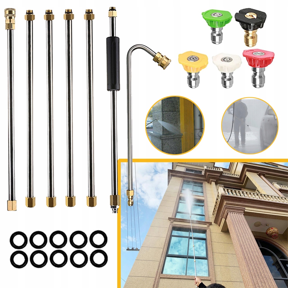 Zestaw Nasadek Do Czyszczenia Myjki Samochodowej, Myjka Ciśnieniowa Lanca