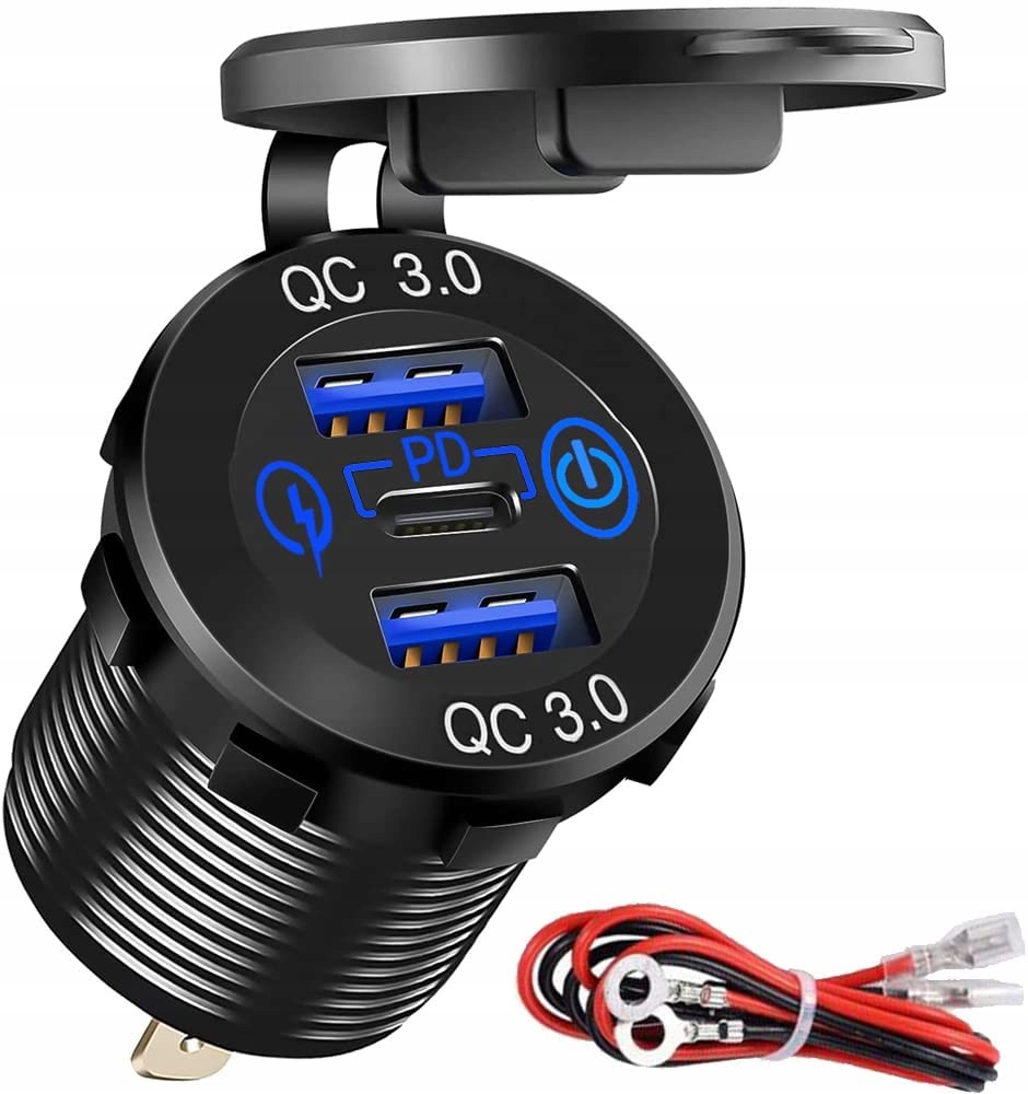 

12-24V Ładowarka Samochodowa Usb Quick Charge 3.0