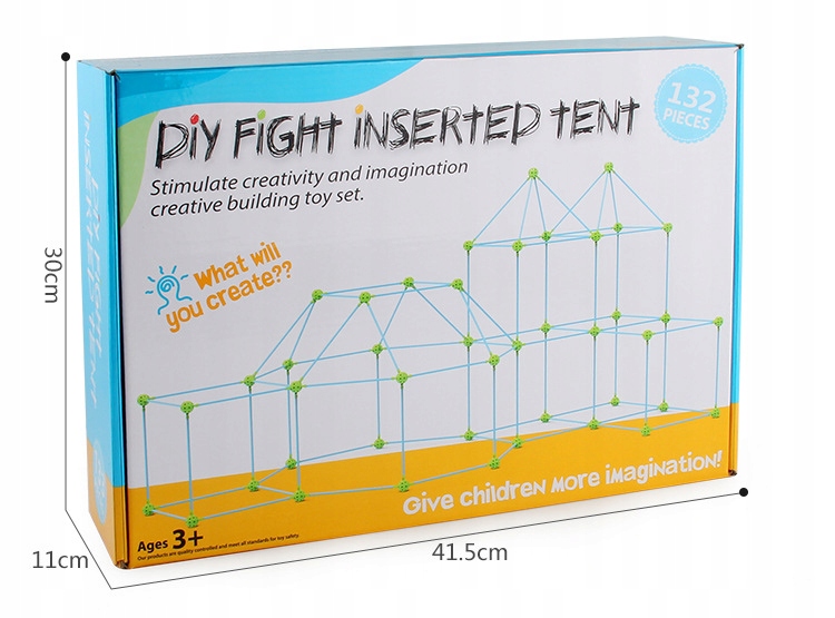 SŁOMKI KONSTRUKCYJNE DO BUDOWY DOMKU MOCNO TRZYMAJĄ 132 EL. DŁUGIE RURKI Typ klocki konstrukcyjne