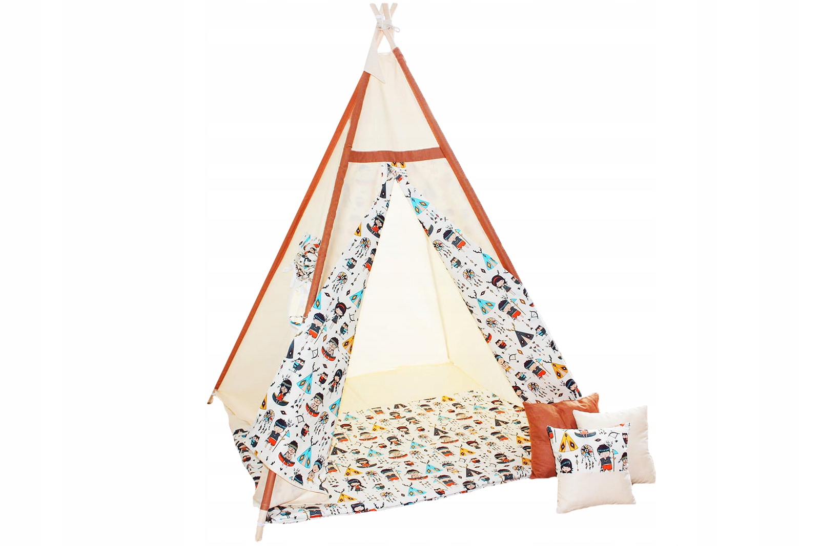 NAMIOT DLA DZIECI TIPI WIGWAM 3 PODUSZKI + GRATIS