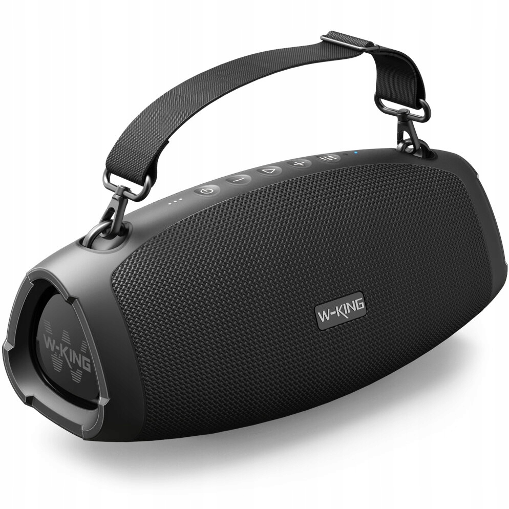 Głośnik Bluetooth W-King X10 120W Peak IPX6 Powerbank Czytnik Kart Czarny