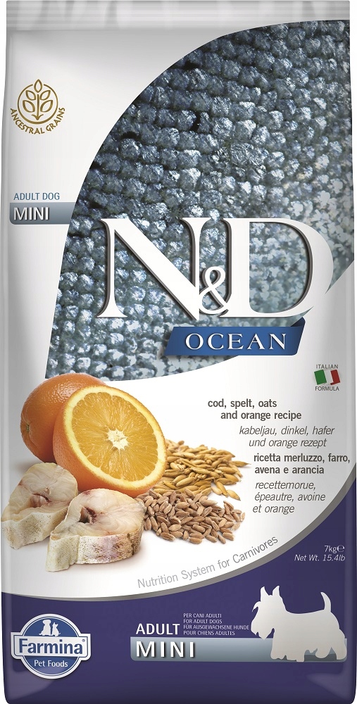 Nd Ocean Cod Spelt Oats 7kg Mini Adult