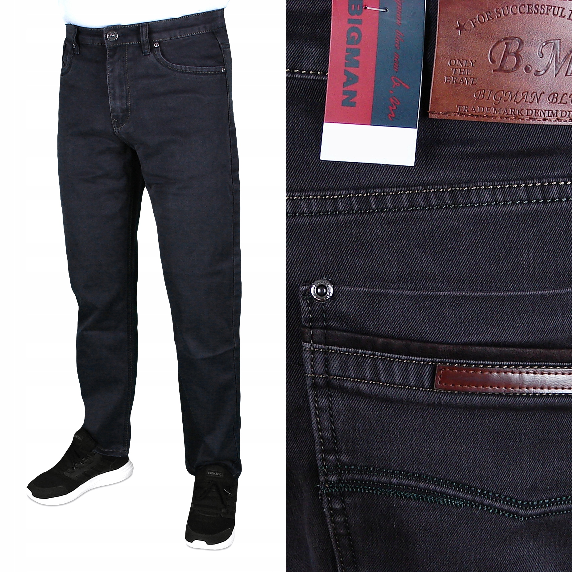 SPODNIE MĘSKIE JEANSOWE BM-047 W37 L 32 96-98 cm