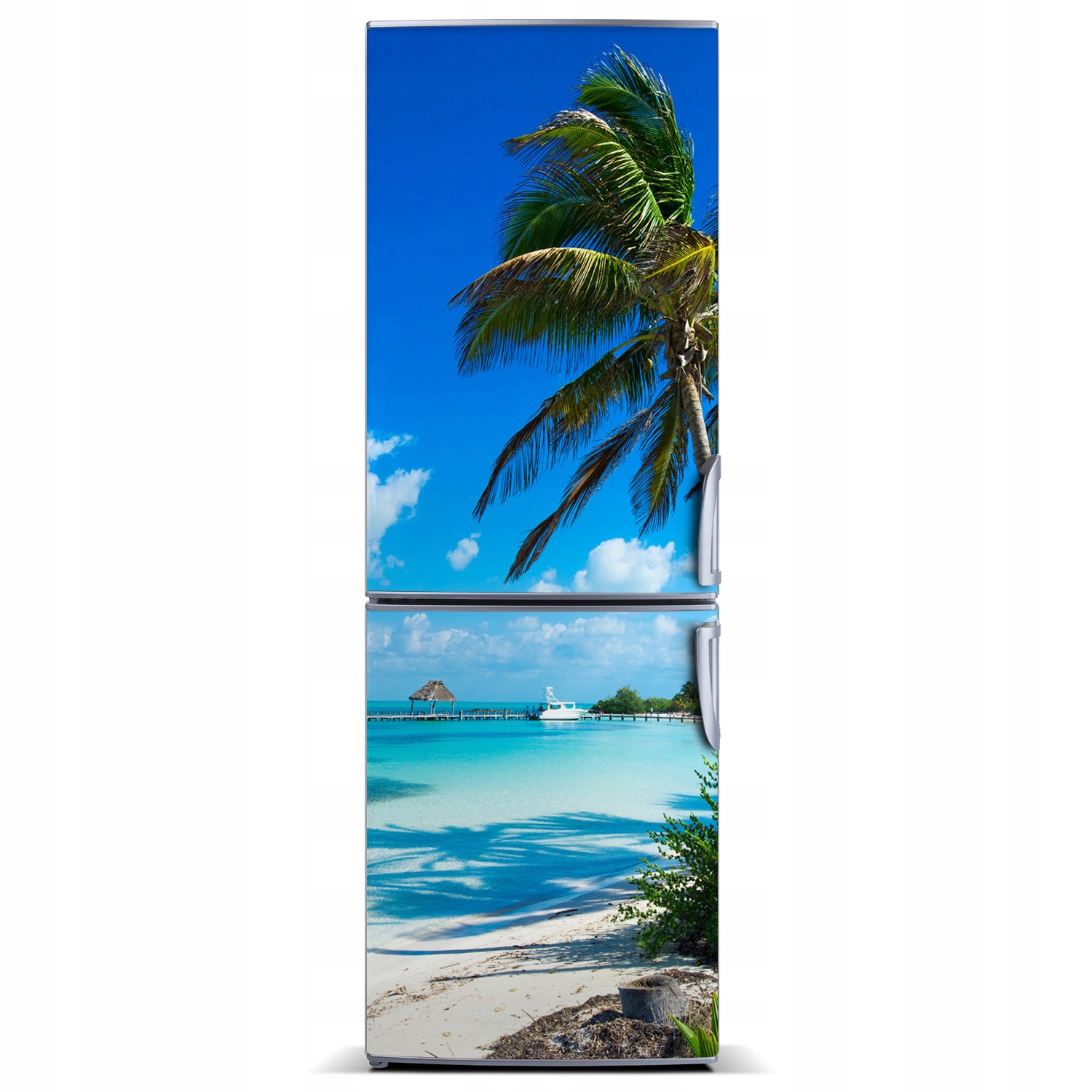 

Magnes Tapeta na lodówkę Tropikalna plaża 60x180
