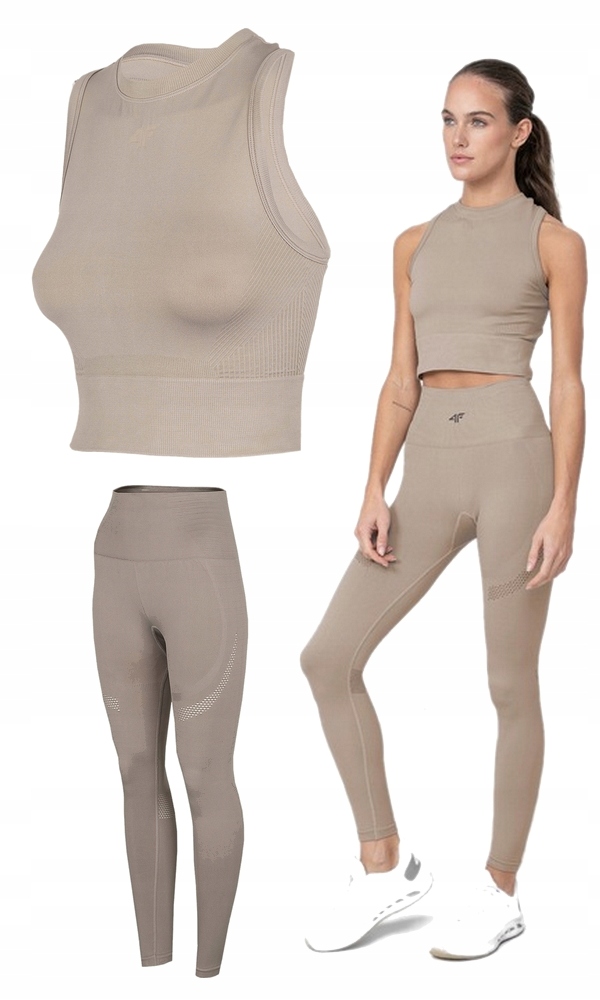

4F Komplet Legginsy Top Sportowy Stanik r. Xs/s