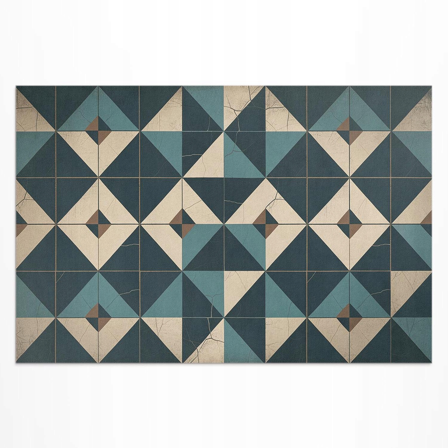 Vonkajší vinylový koberec Art deco dlaždice s geometrickými tvarmi 120 x 80 cm
