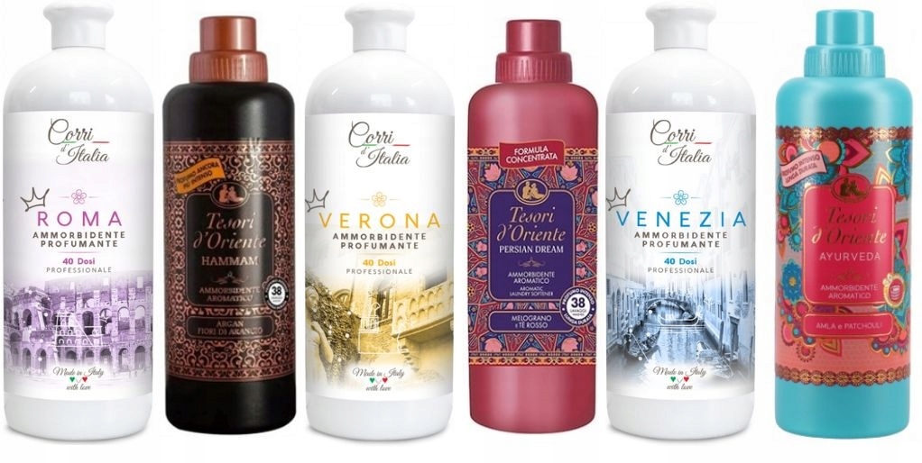 Levně Sada 6 Krásných Tekutin Corri d`ITALIA a Tesori d`ORIENTE
