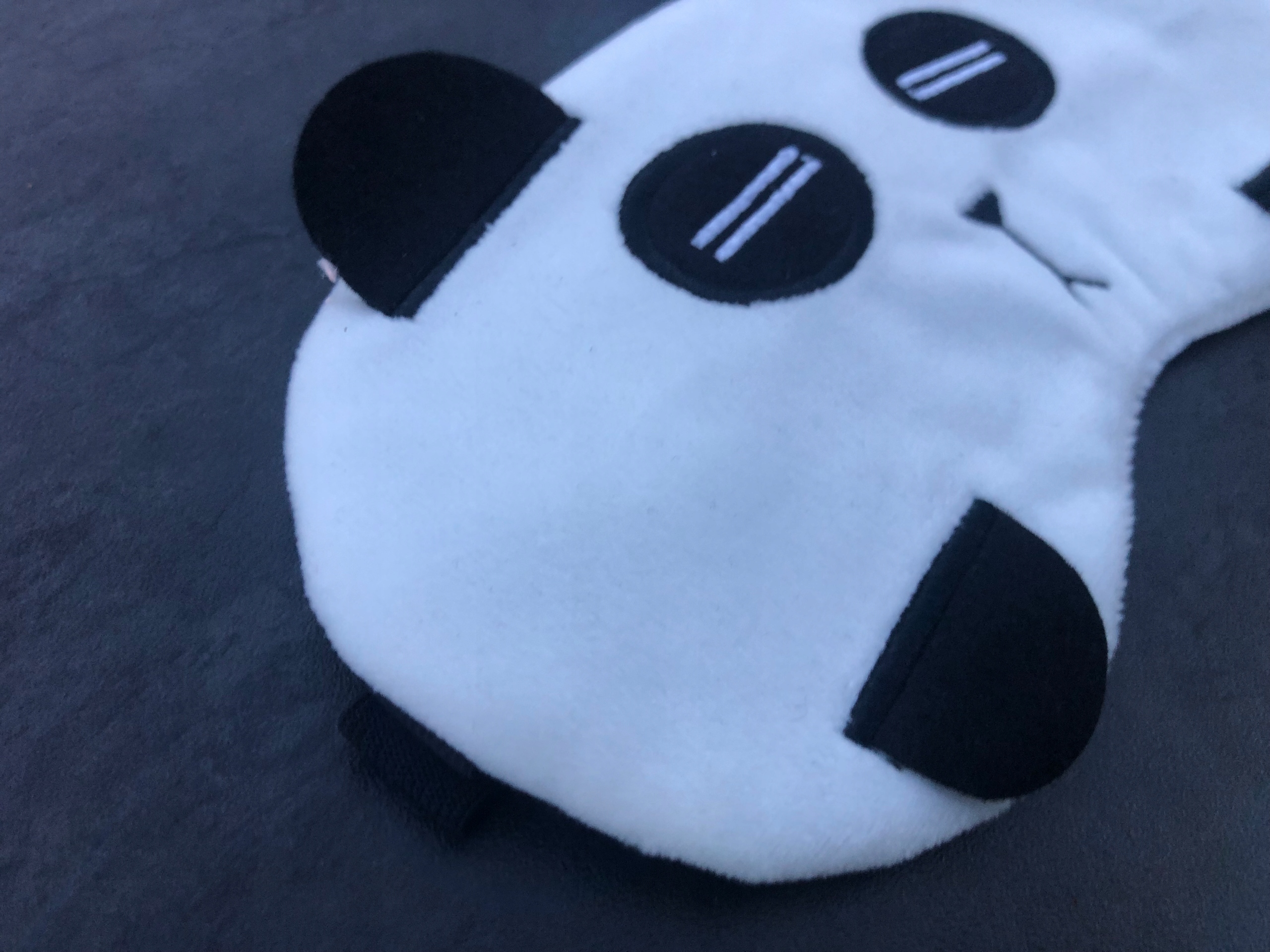 OPASKA NA OCZY MASKA DO SPANIA SNU RELAKSU PANDA miś misiek OLDMAN NA GUMCE Materiał dominujący poliester