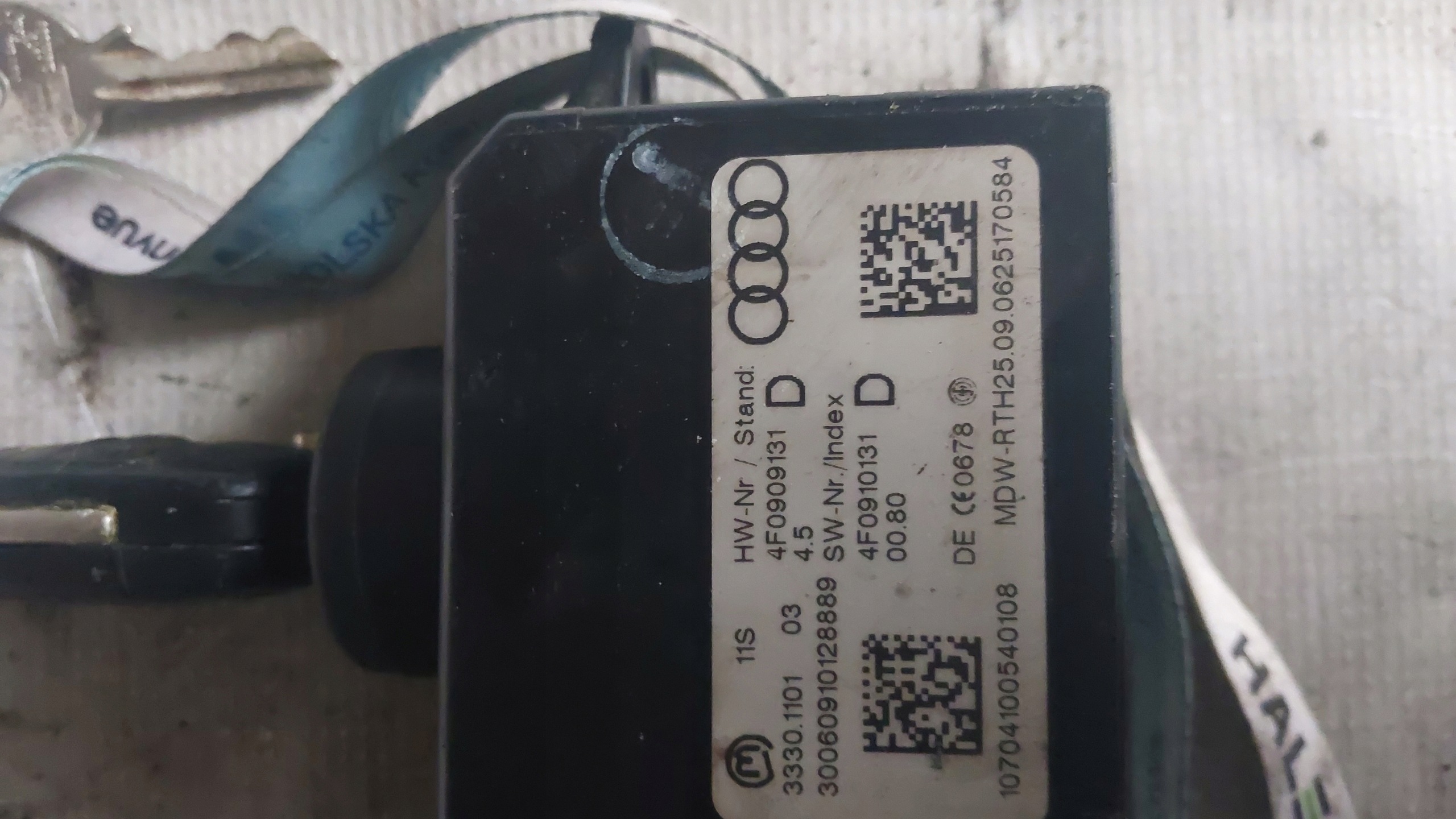 allumage clé PILOT AUDI A6 C6 4F0909131D 4F0910131D 2.0 TFSI