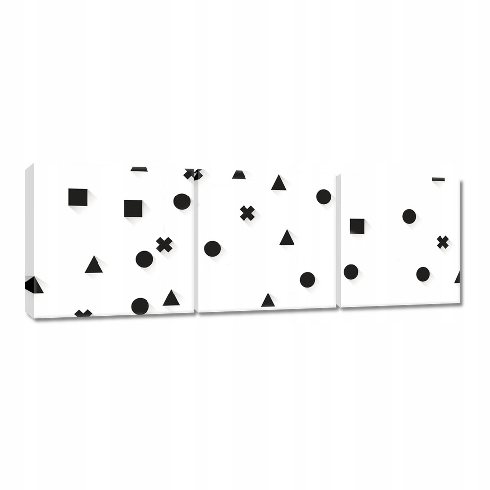 

Obrazy 60x20 Czarnobiała geometria