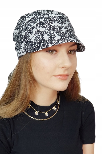

Turban Lara z daszkiem W-239 na lato Eva Design