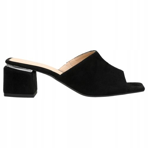

Buty Wojas Klapki damskie skóra czarne r. 38