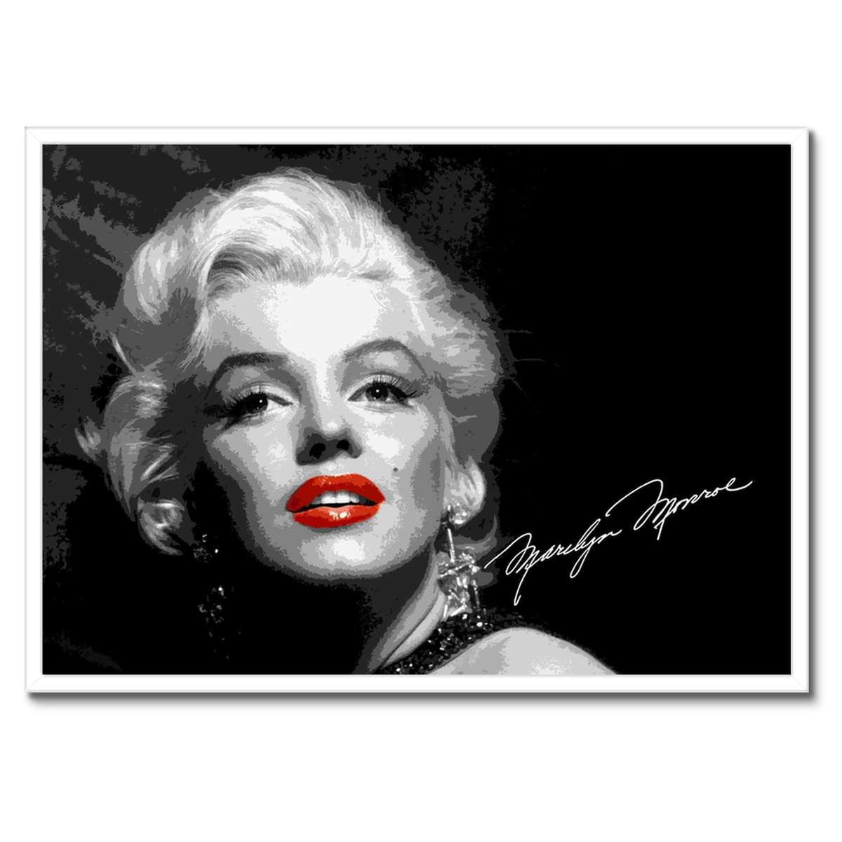 Plakáty v rámu 70x50 Marilyn Monroe autogram