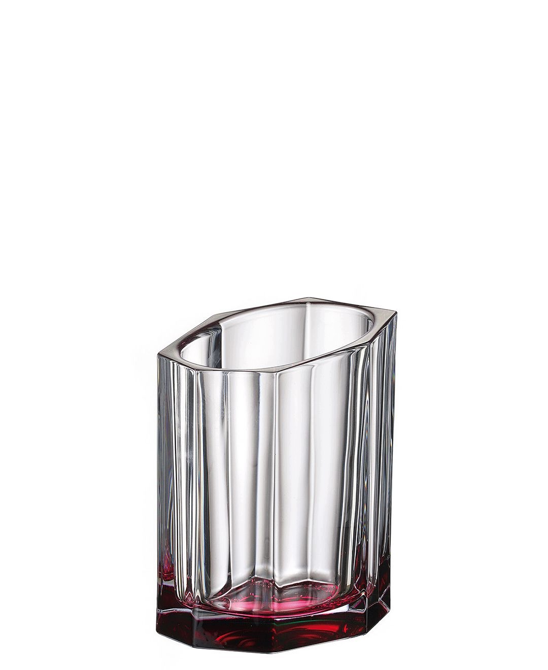Bohemia Bazalt Pink Bottom Váza 200 MM