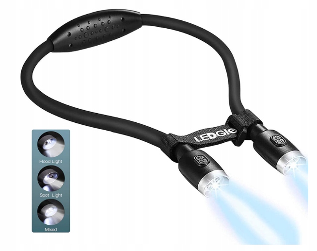 Lampka do czytania na szyję Led akumulator Usb