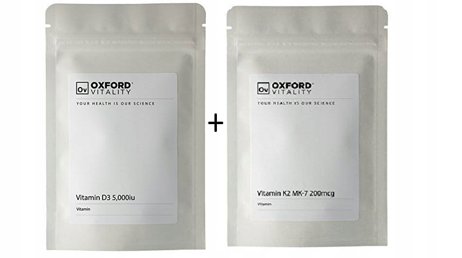 Witamina D3 5000iu +K2 MK7 200mcg OXFORD VITALITY 14023137920 Allegro.pl