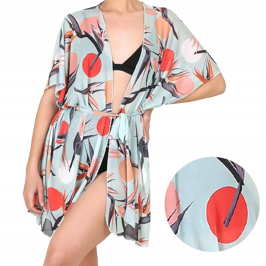 

Tunika na plaże Letnie Kimono plażowe Pareo Sunset