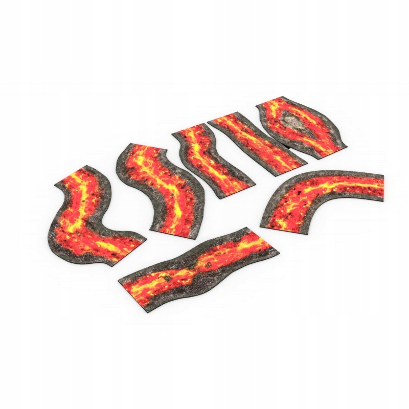 ZESTAW MODUŁOWYCH RZEK 2D - LAWA