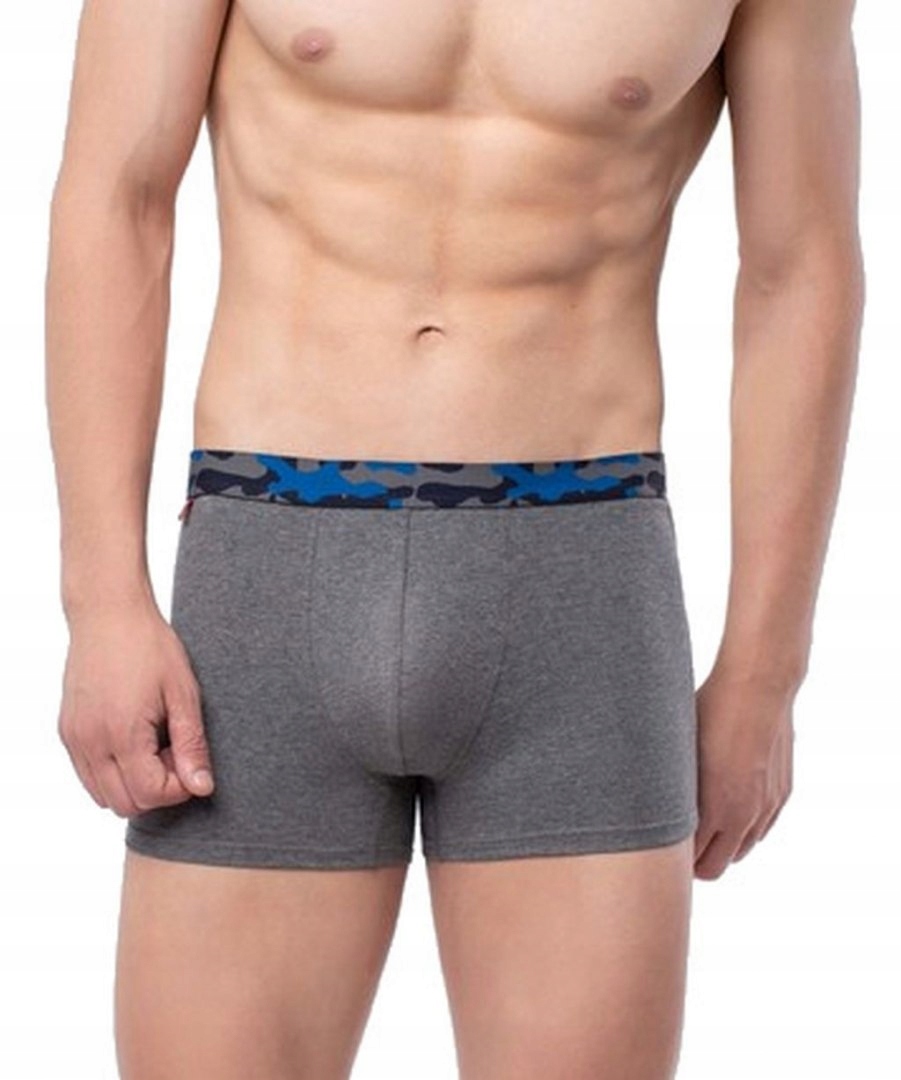 

Atlantic Szorty Męskie Na Gumie MH1113 Szare XL