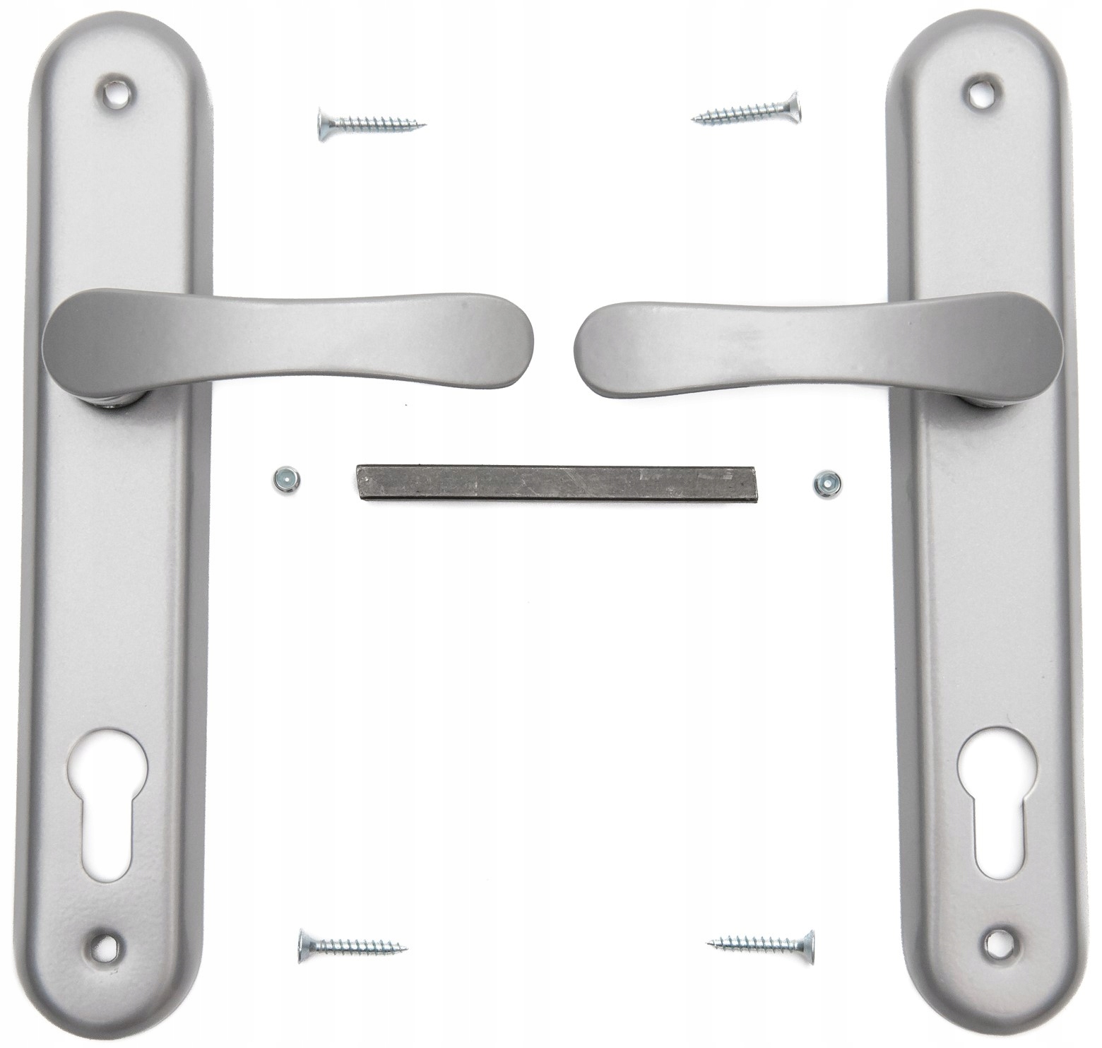 

Klamka aluminiowa malowana 90 mm na wkładkę Szara