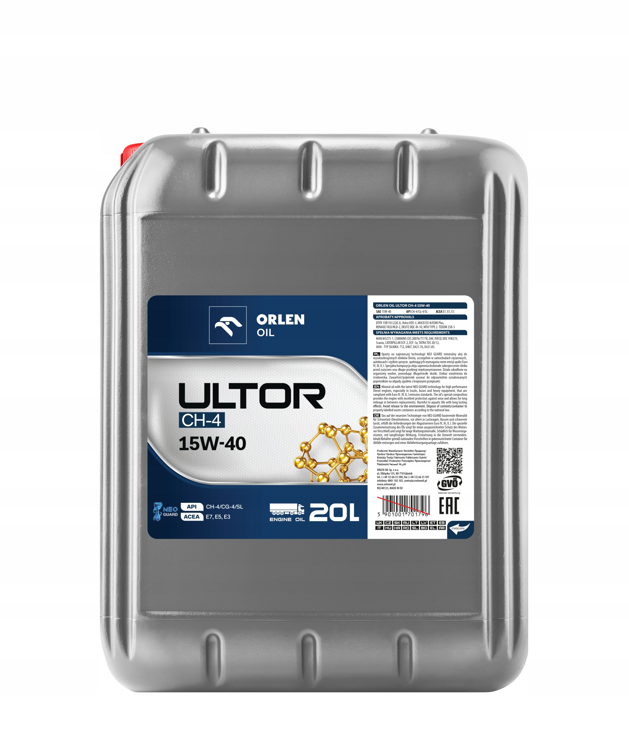 Orlen Oil Ultor CH-4 15W-40 - 20L