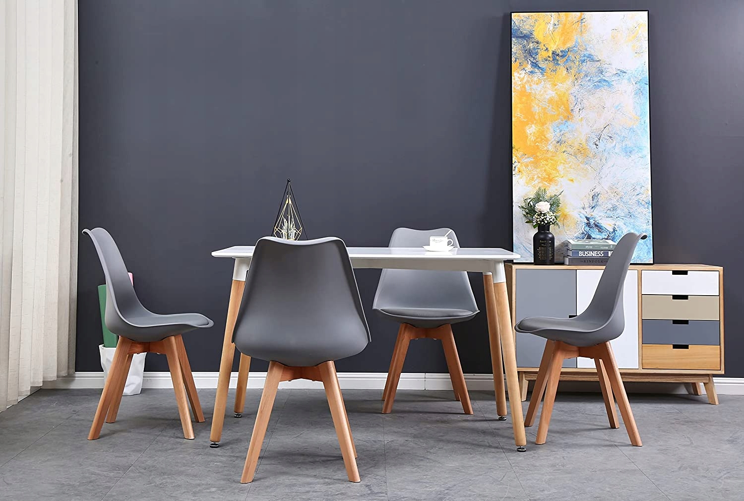 Stół Skandynawski + 4 krzesła Montivaro ZESTAW Kod producenta Stół Skandynawski+4 krzesła