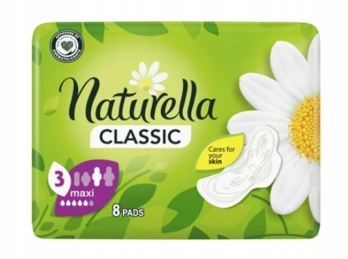 

Naturella, Podpaski ze skrzydełkami, Maxi, 8 sztuk