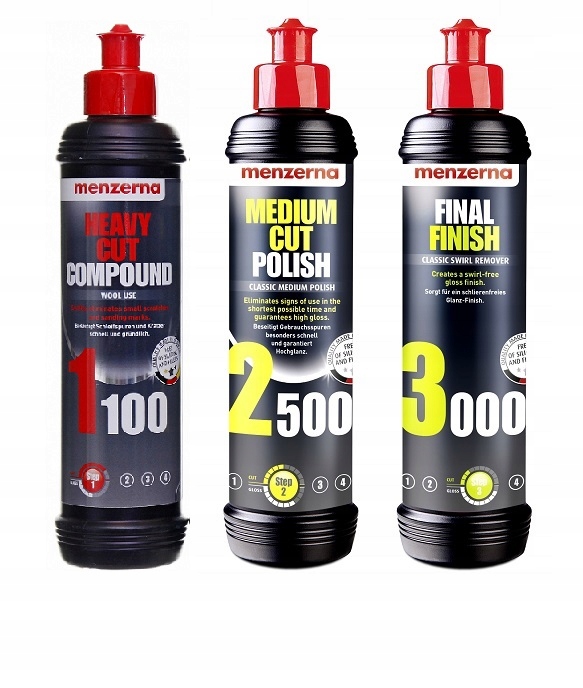 Menzerna паста HCC1100 + MCP2500 + FF3000 3x250ml