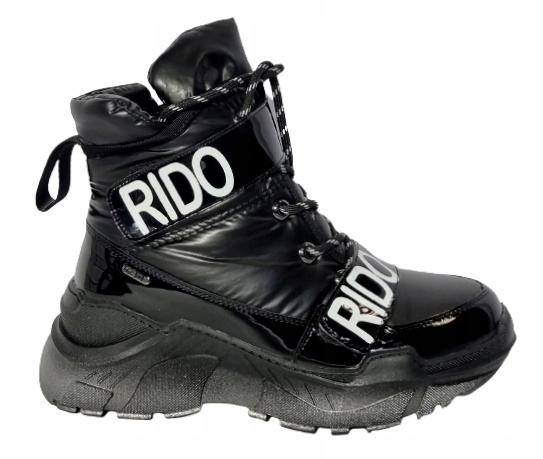 Černé dámské sněhule na silné podrážce Loretta Vitale 1627-N605 r38