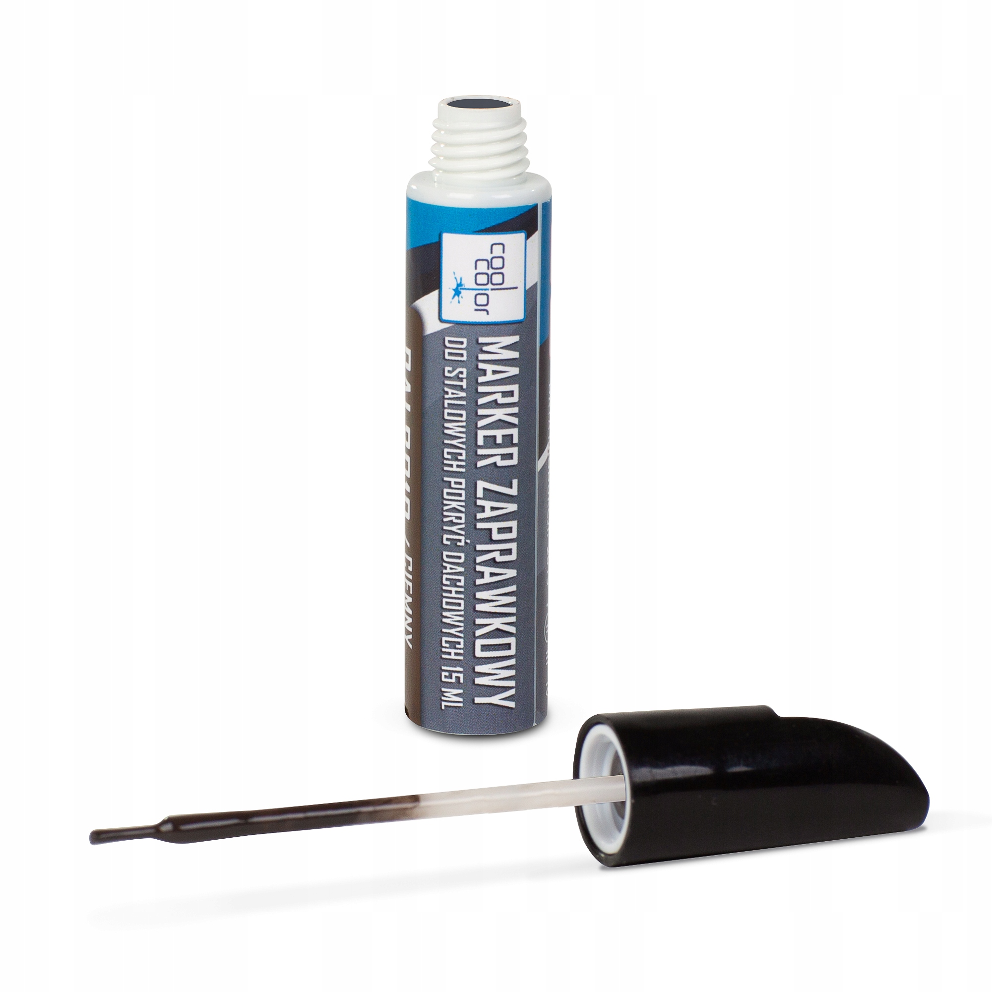 Marker zaprawkowy LAKIER do blach 15 ml CZARNY RAL 9005 Marka Cool Color