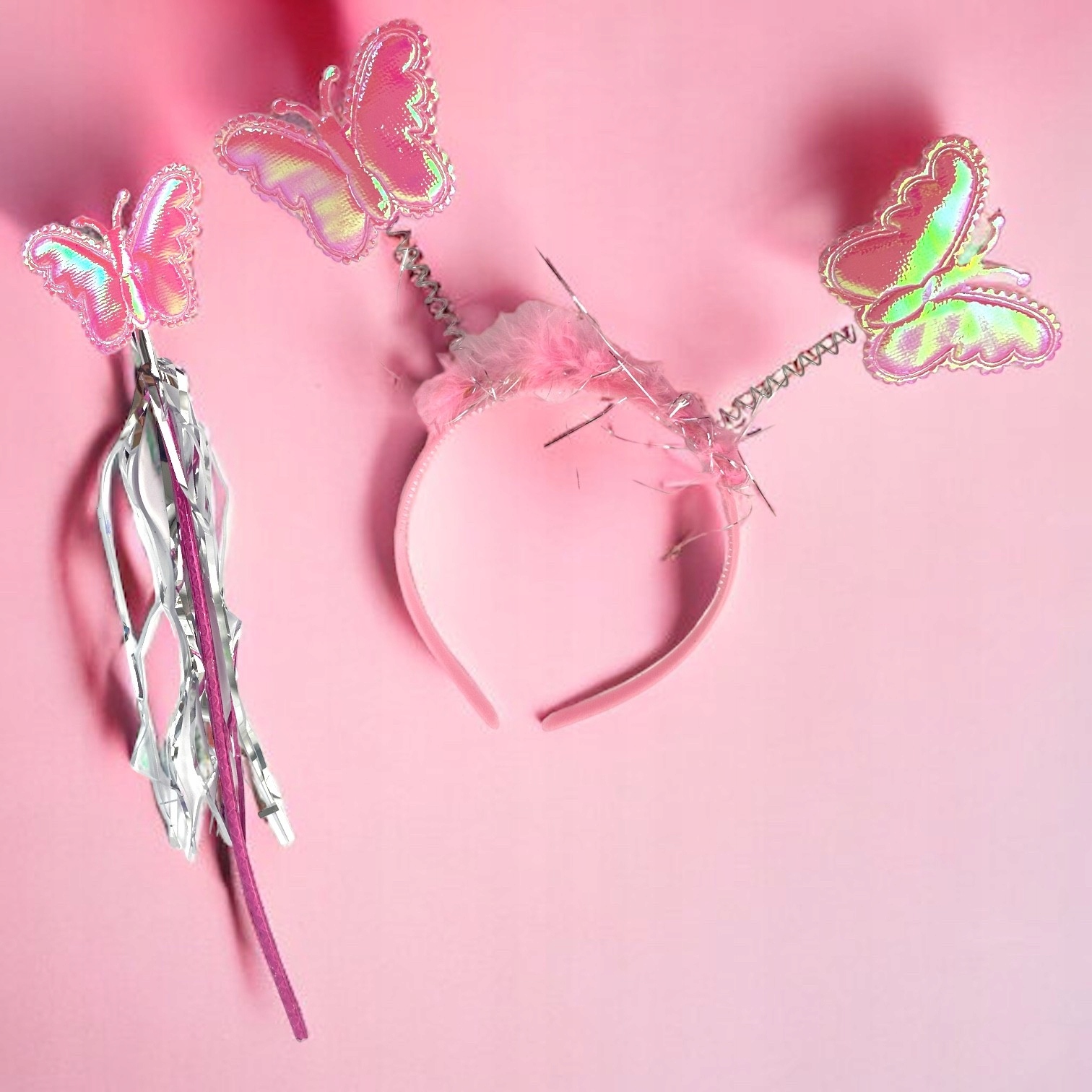 Skrzydełka MOTYL WRÓŻKA zdobione Brokat Strój Skrzydła Marka del-sol