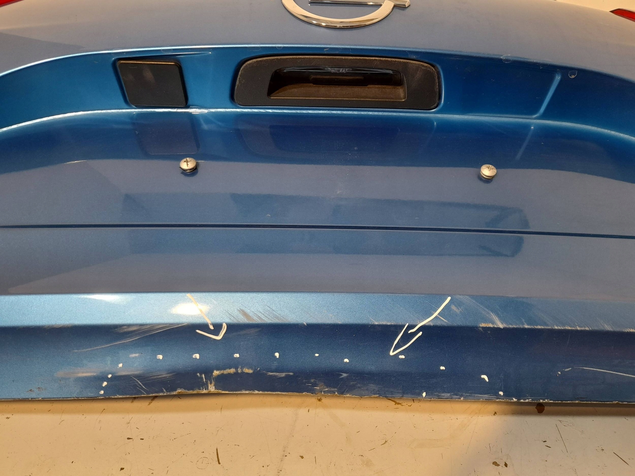 OPEL CROSSLAND X boot doors blue 2019 ROK (H163) RYSY