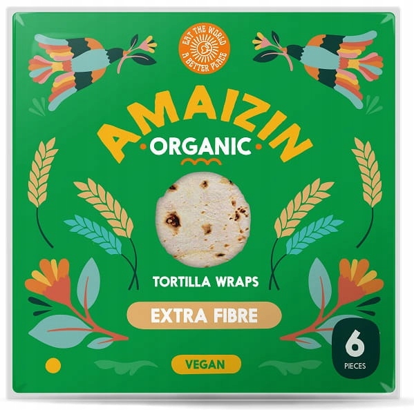 

Tortilla Wraps z Otrębami Bio 240 g Amaizin