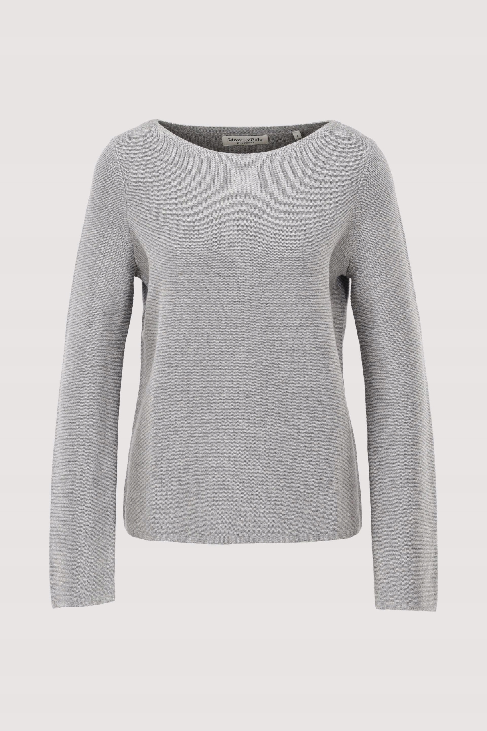Marc O'polo Šedý Svetr Z Bavlny S Kulatým Výstřihem XL 6FA