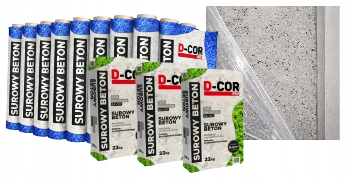 Šalunkový architektonický Beton 15-18 m2 Dekorativní Omítka Beton Fólie