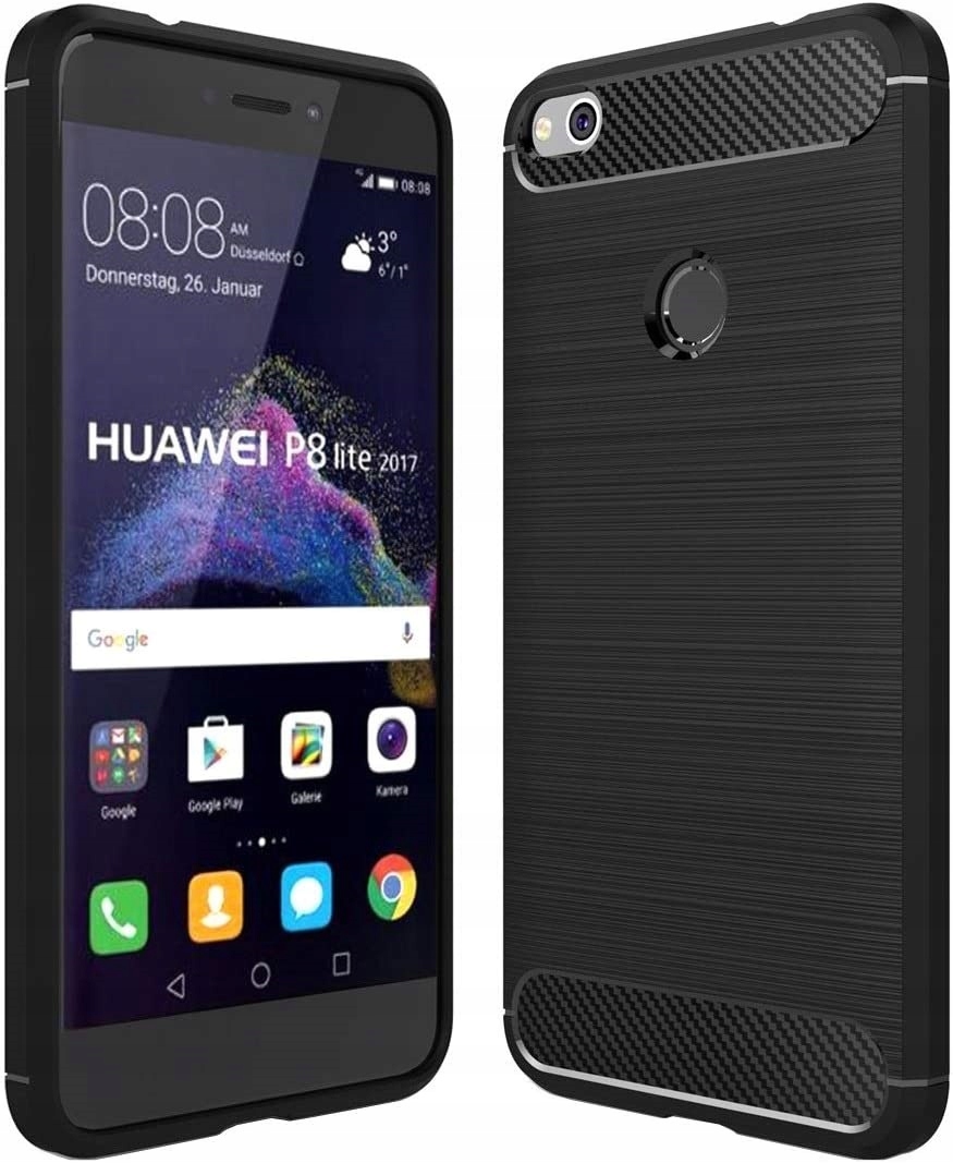

Etui do Huawei P8 P9 Lite 2017 Karbon Case Szkło